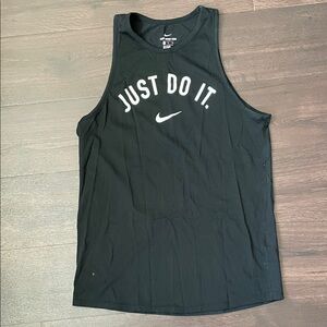 Nike Black Sleeveless Top with Slogan